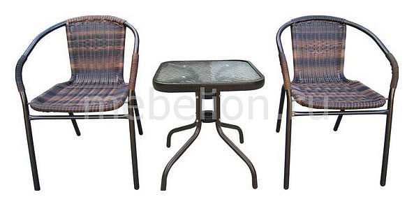 Набор уличный Afina TLH-037B/055S-45x45 Brown 2Pcs