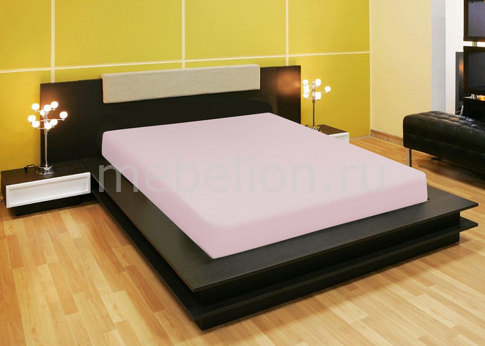 

Простыня на резинке (140х200) Quiet, Розовый