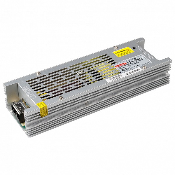 

Блок питания 12В 200Вт HTS-200L-12 (12V, 16.7A, 200W), 12В 200Вт HTS-200L-12 (12V, 16.7A, 200W)