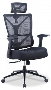 Кресло офисное Chairman CH566, черный, полиэстер, сетчатый акрил