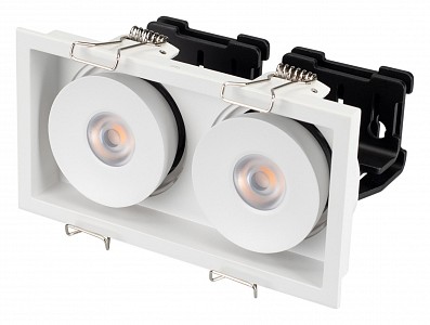 Светодиодный светильник CL-SIMPLE-S148x80-2x9W Warm3000 (WH, 45 deg) Arlight (Россия)