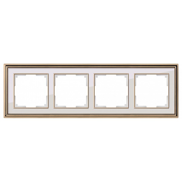 

Рамка на 4 поста WL17-Frame-04 a037680, Черный;бронза, WL17-Frame-04 a037680