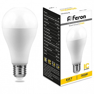 Лампа светодиодная [LED] Feron E27 30W 2700K