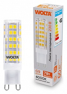 Лампа светодиодная [LED] Wolta G9 7W 4000K