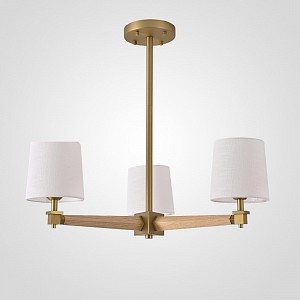 Люстра на штанге Imperiumloft Jorgenson White/Light wood 203578-26 (Китай)