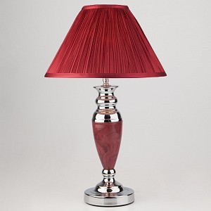 Интерьерная настольная лампа  Majorka красная E27  (Китай)