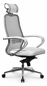 Кресло офисное SL-2.041 MPES, белый, сетка, экокожа