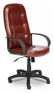 Кресло офисное Devon, коричневый, кожа искусственная
