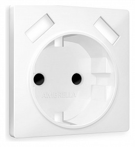 Накладка для розетки с заземлением и со шторками и 2хUSB type A Quant AP1290