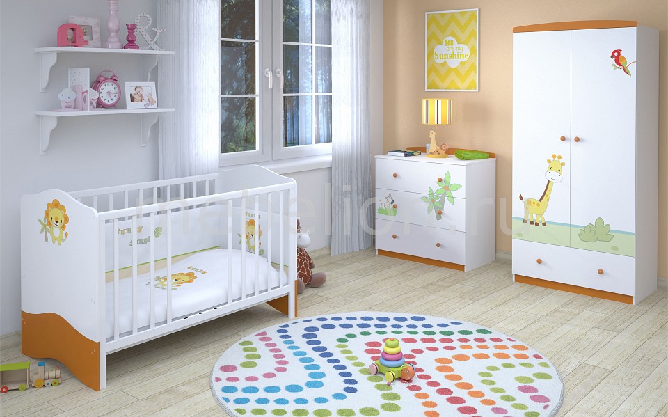 

Гарнитур для детской Polini Basic Джунгли