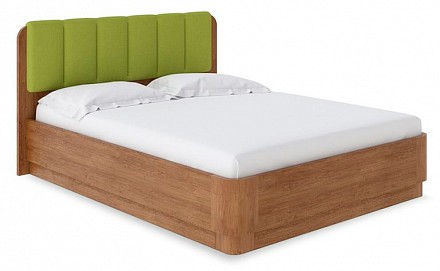 Кровать двуспальная Wood Home 2 с подъемным механизмом   антик с брашированием