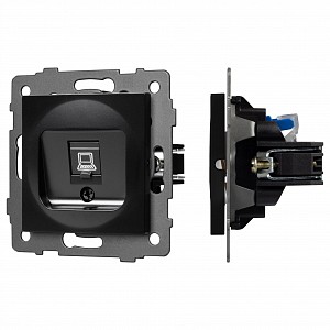 Розетка Ethernet RJ-45 и со шторками, без рамки SCT 49847