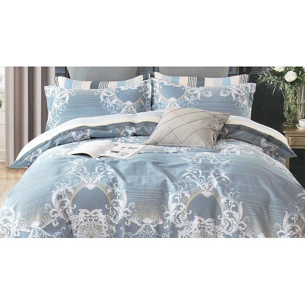 

Комплект семейный Satin lux, Голубой, Satin lux