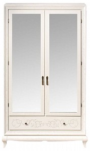 Шкаф 2-х дверный Соната (белая эмаль) 