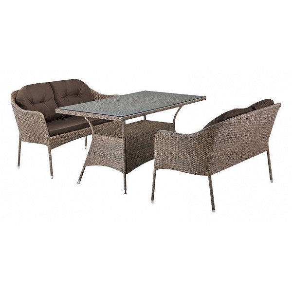 

Набор уличный Триест T198B/S54B-W56 Light brown, Триест T198B/S54B-W56 Light brown