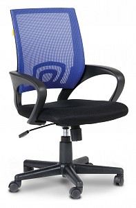Компьютерное кресло Chairman 696, синий, черный, акрил сетчатый, ткань TW
