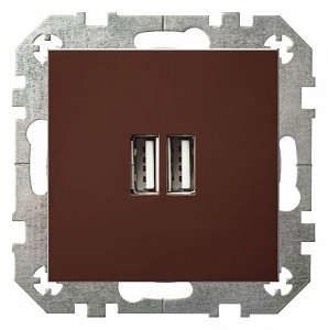 Розетка 2хUSB type A без рамки EPSILON 28-1453