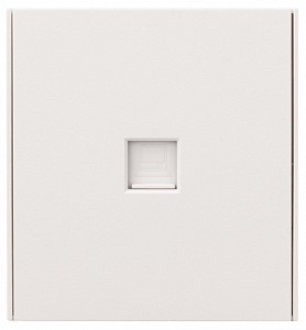 Розетка Ethernet RJ-45 и со шторками, без рамки STRONG KR-78-0724-4