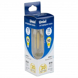 Лампа светодиодная [LED] Uniel E14 11W 4000K