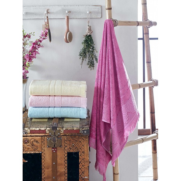 

Набор из 4 полотенец для лица (50x90 см) Lavender, Голубой;молочный;персиковый;розовый, (50x90 см) Lavender