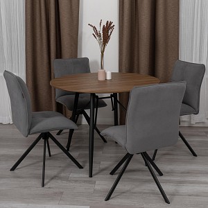 Стул для гостиной на металлических ножках