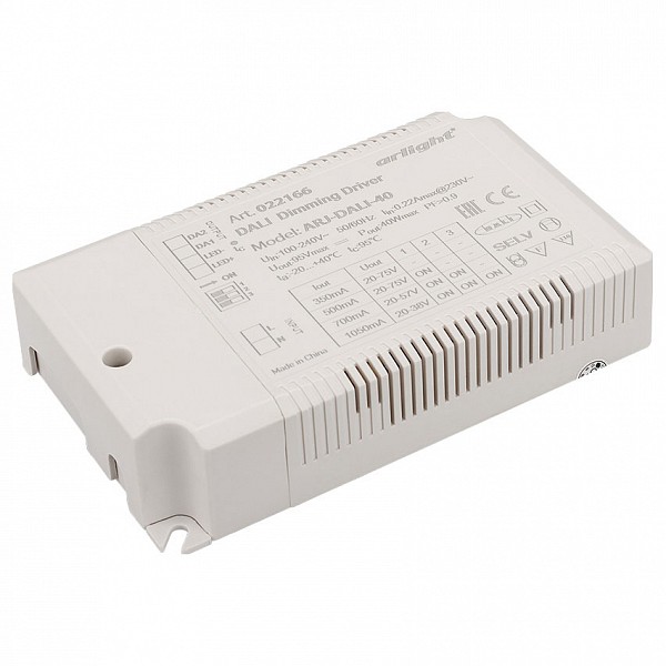 

Блок питания 3-75В 40Вт ARJ-DALI-40 (40W, 350/500/700/1050mA, DALI, PFC), 3-75В 40Вт ARJ-DALI-40 (40W, 350/500/700/1050mA, DALI, PFC)