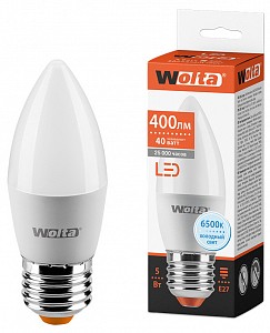 Лампа светодиодная [LED] Wolta E27 5W 6500K