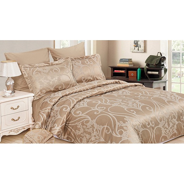 

Комплект евростандарт Royal jacquard, Бежевый, Royal jacquard