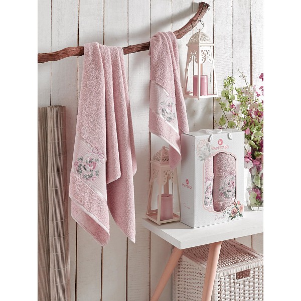 

Набор полотенец для ванной Rose, Розовый, Rose
