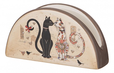 Салфетница (13.5x4x7 см) Парижские коты 358-1729