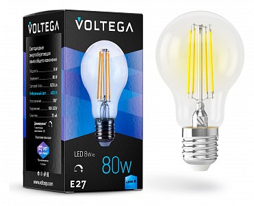 Лампа светодиодная [LED] Voltega E27 8W 4000K