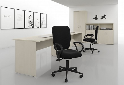 Кресло офисное Chairman 9801 Black, черный T08, ткань