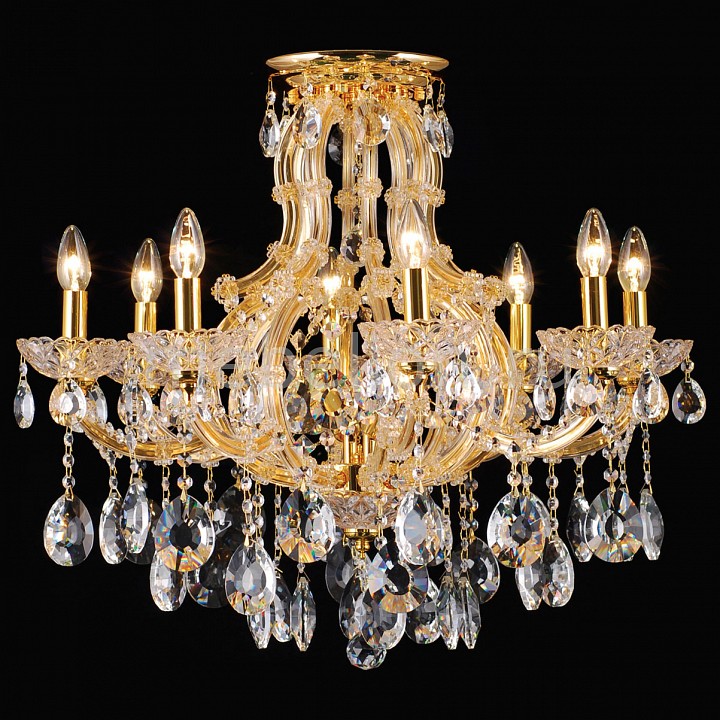 

Подвесная люстра Milano 10651/8+2C GOLD, CLEAR