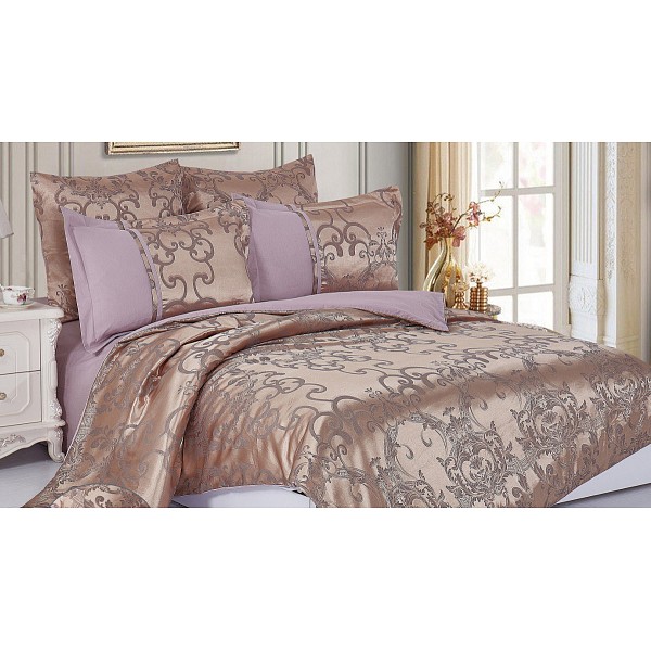 

Комплект семейный Satin jacquard, Золотой, Satin jacquard