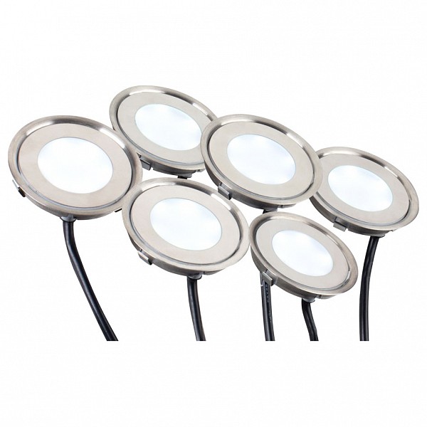 

Набор из 6 встраиваемых светильников KT-R-6x0.5W LED Warm White 12V (круг), KT-R-6x0.5W LED Warm White 12V (круг)