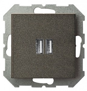 Розетка 2хUSB type A без рамки EPSILON 28-1136