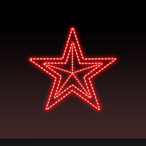 Звезда световая День Победы [0.41x0.39 м] RL-KN-9-11-R