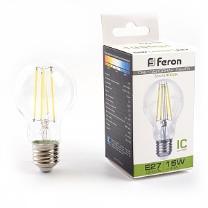 Лампа светодиодная [LED] Feron E27 15W 4000K