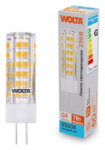 Лампа светодиодная [LED] Wolta G4 7W 6500K