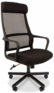 Кресло офисное 590, черный, текстиль, ткань-сетка
