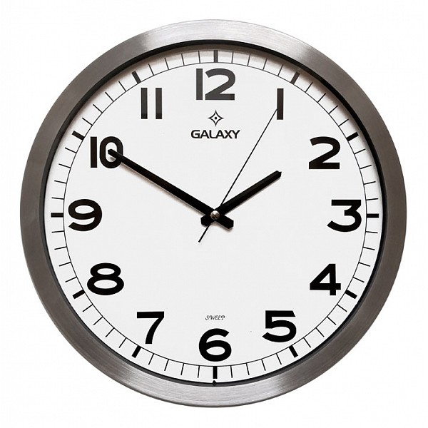 

Настенные часы (35.5см) Galaxy M-1964-3, Серебряный, (35.5см) Galaxy M-1964-3
