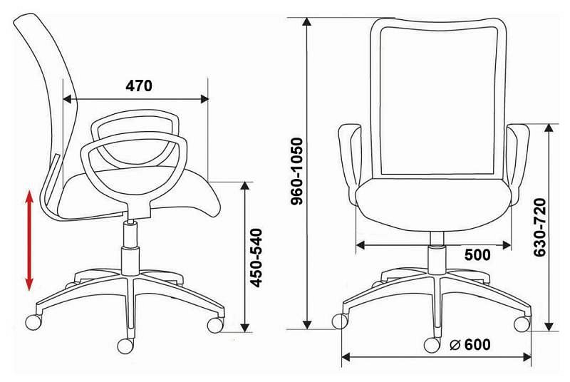 Кресло офисное ch 450 chairman