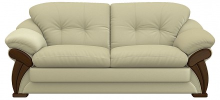 Прямой диван Глория 11Р раскладушка французская, кожа искусственная