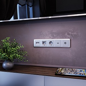 ТВ-розетка без рамки Серебряный W1184006 ТВ-розетка без рамки Серебряный W1184006