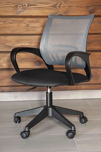 Кресло CH-695NLT, серый, черный, текстиль, ткань-сетка