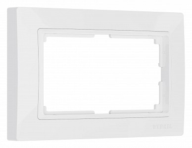 Рамка для двойной розетки Snabb basic белый W0082001