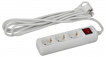 Удлинитель с выключателем  UX-3es-1,5m