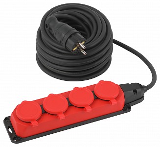 Удлинитель  UK-4e-3x1,5-20m-IP44(KG)
