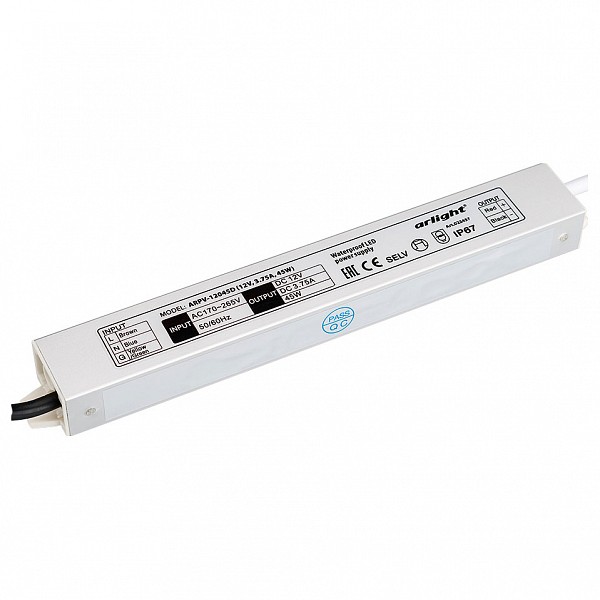 

Блок питания 12В 45Вт ARPV-12045-D (12V, 3.8A, 45W), 12В 45Вт ARPV-12045-D (12V, 3.8A, 45W)