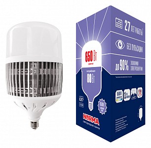 Лампа светодиодная [LED] Volpe E27 80W 6500K